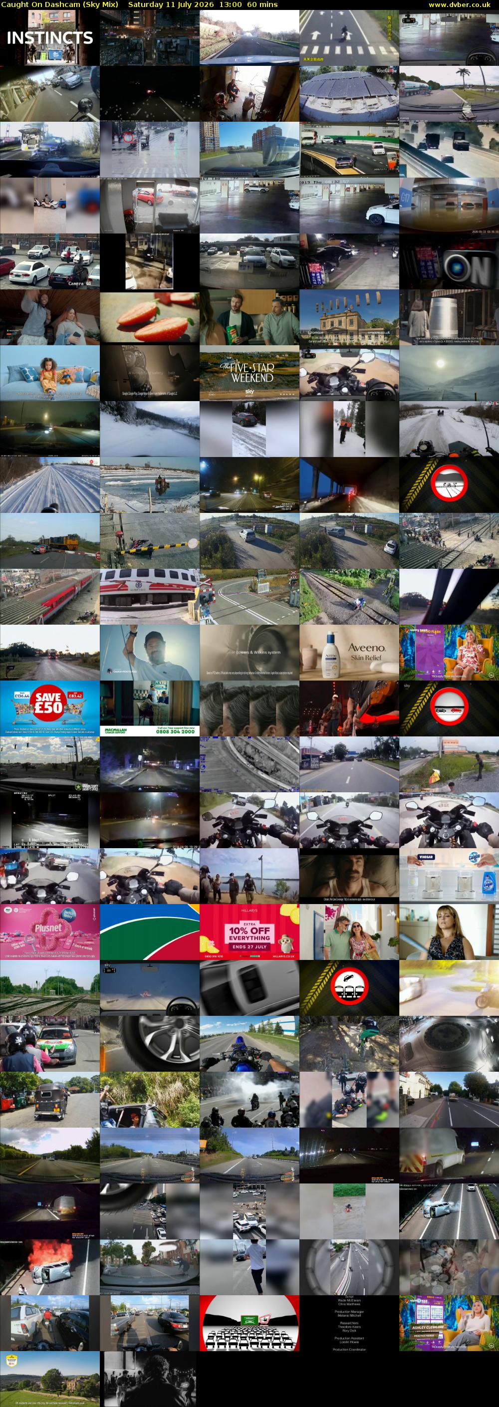 Caught On Dashcam (Sky Mix) Saturday 11 July 2026 13:00 - 14:00