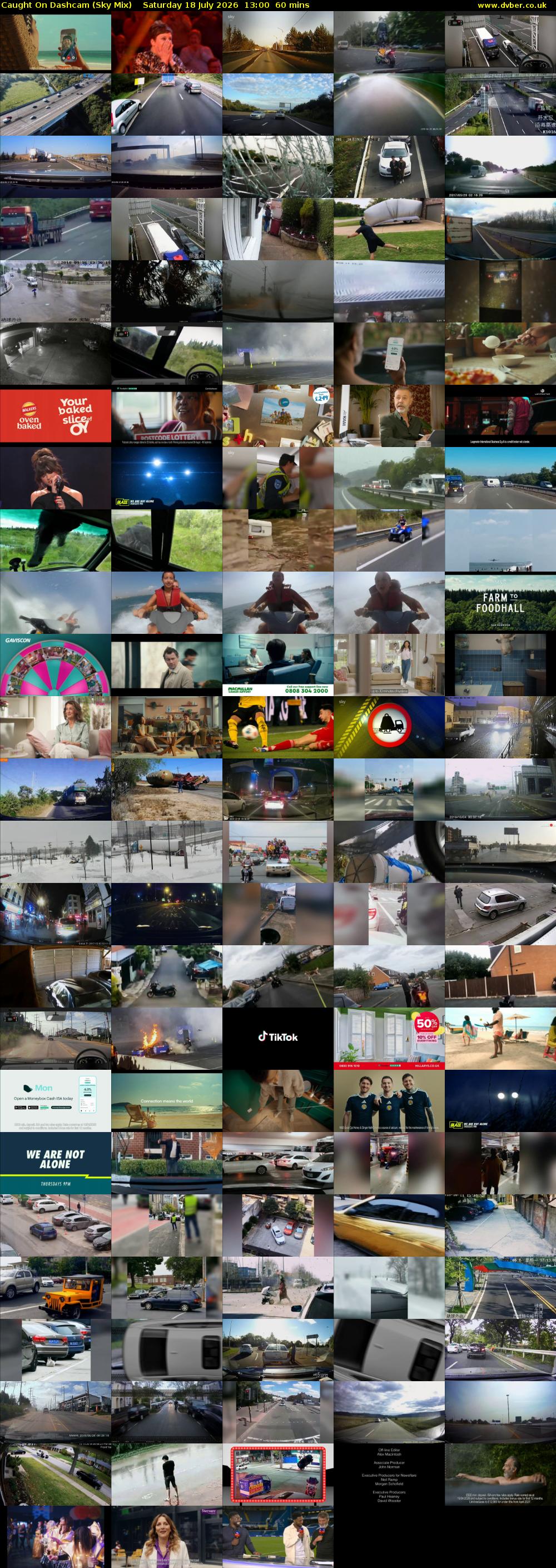 Caught On Dashcam (Sky Mix) Saturday 18 July 2026 13:00 - 14:00