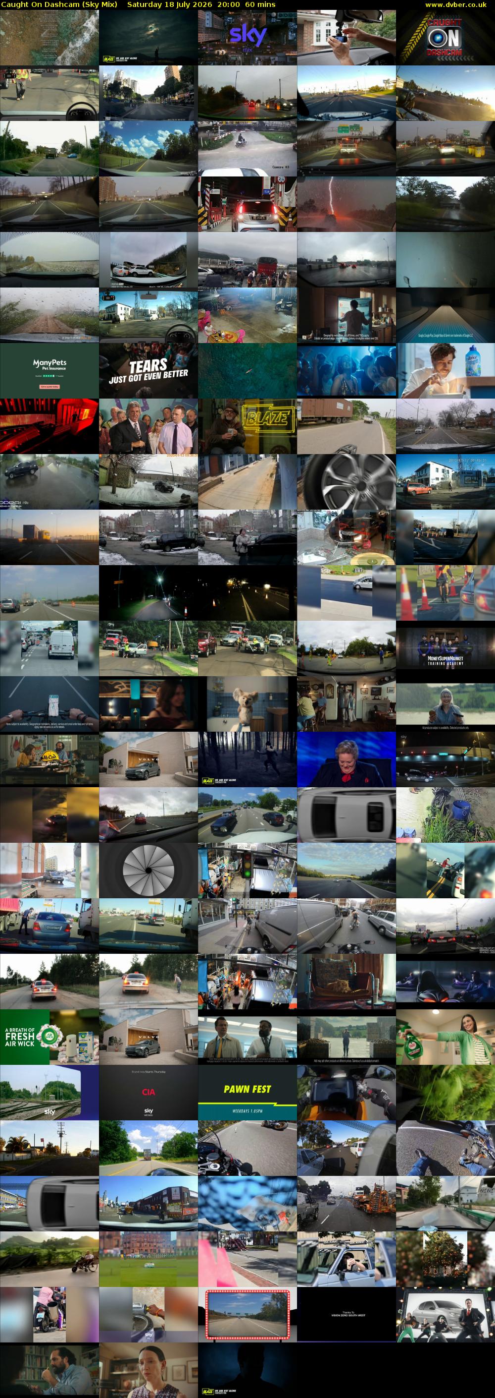 Caught On Dashcam (Sky Mix) Saturday 18 July 2026 20:00 - 21:00