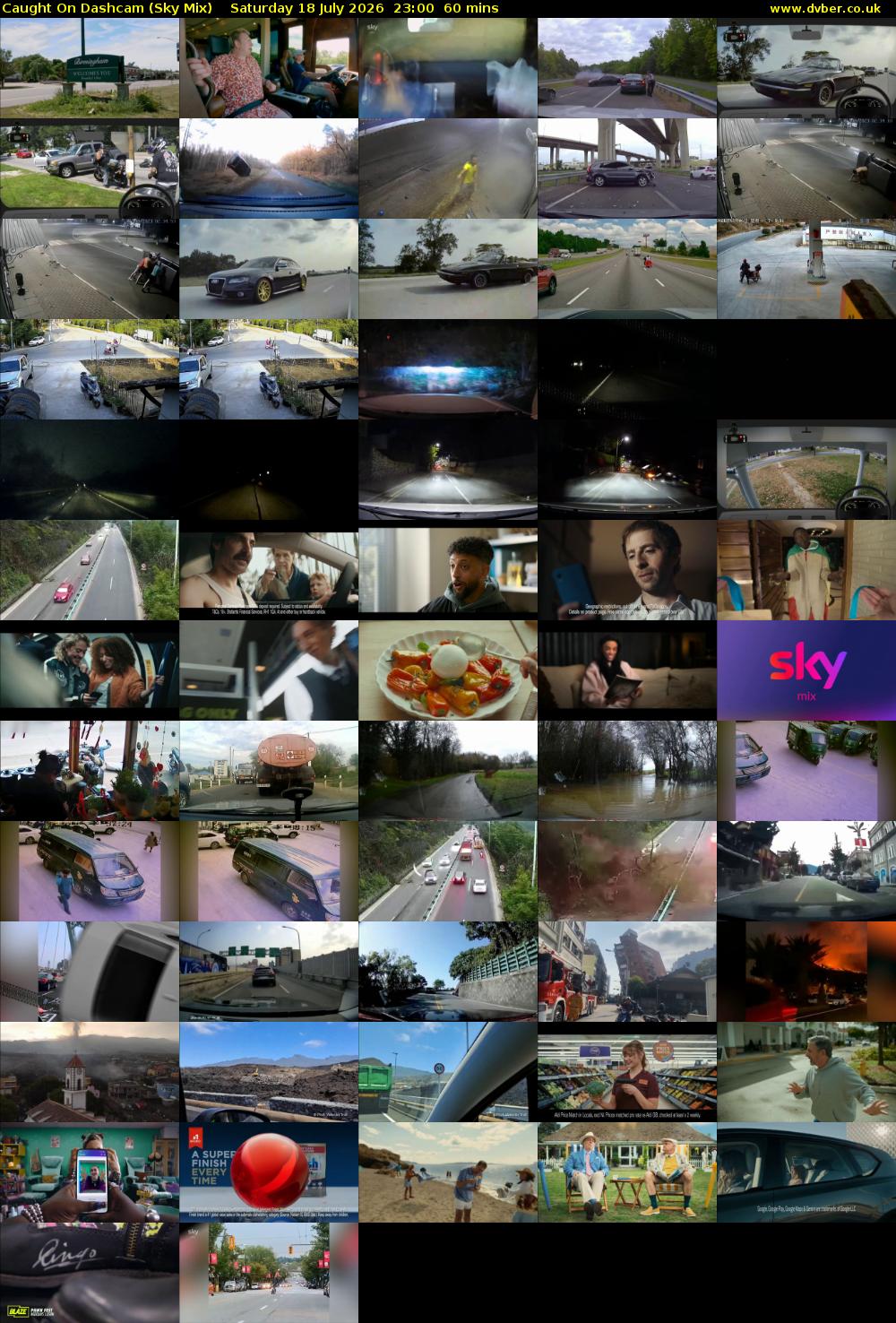 Caught On Dashcam (Sky Mix) Saturday 18 July 2026 23:00 - 00:00