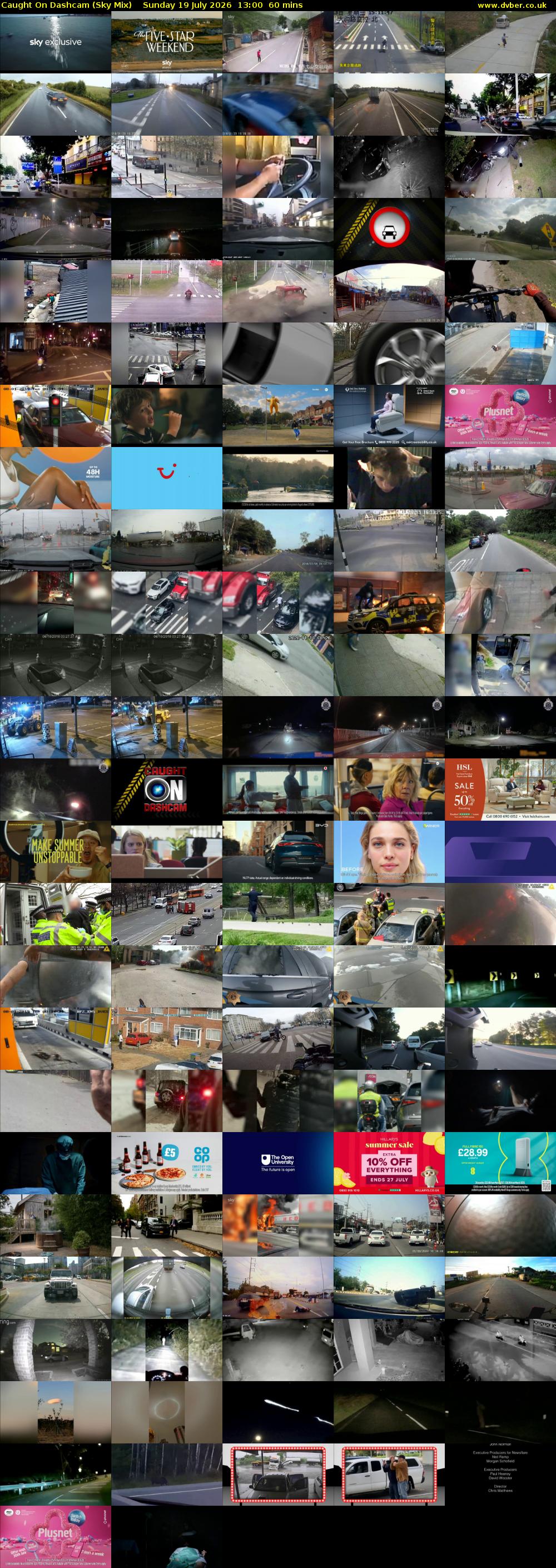 Caught On Dashcam (Sky Mix) Sunday 19 July 2026 13:00 - 14:00