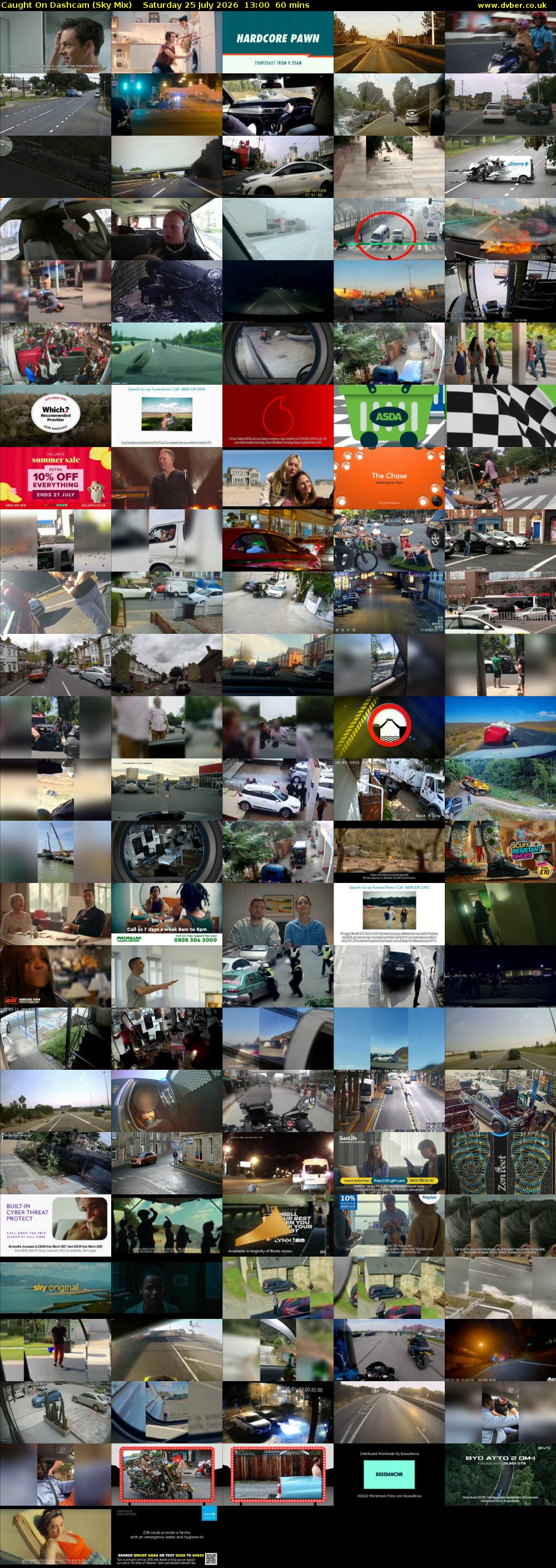 Caught On Dashcam (Sky Mix) Saturday 25 July 2026 13:00 - 14:00