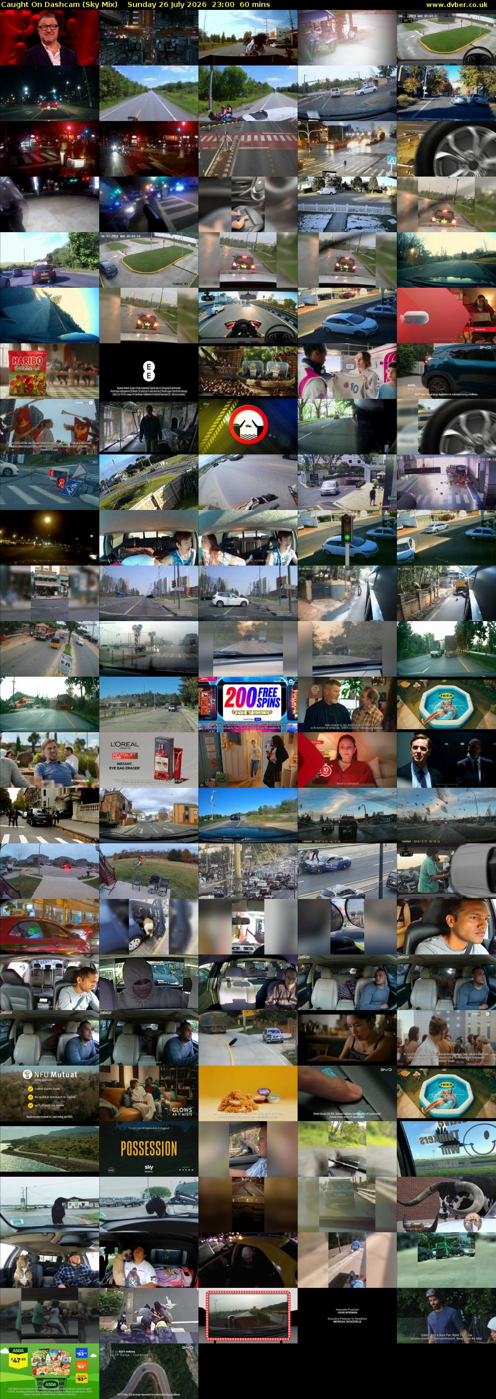 Caught On Dashcam (Sky Mix) Sunday 26 July 2026 23:00 - 00:00