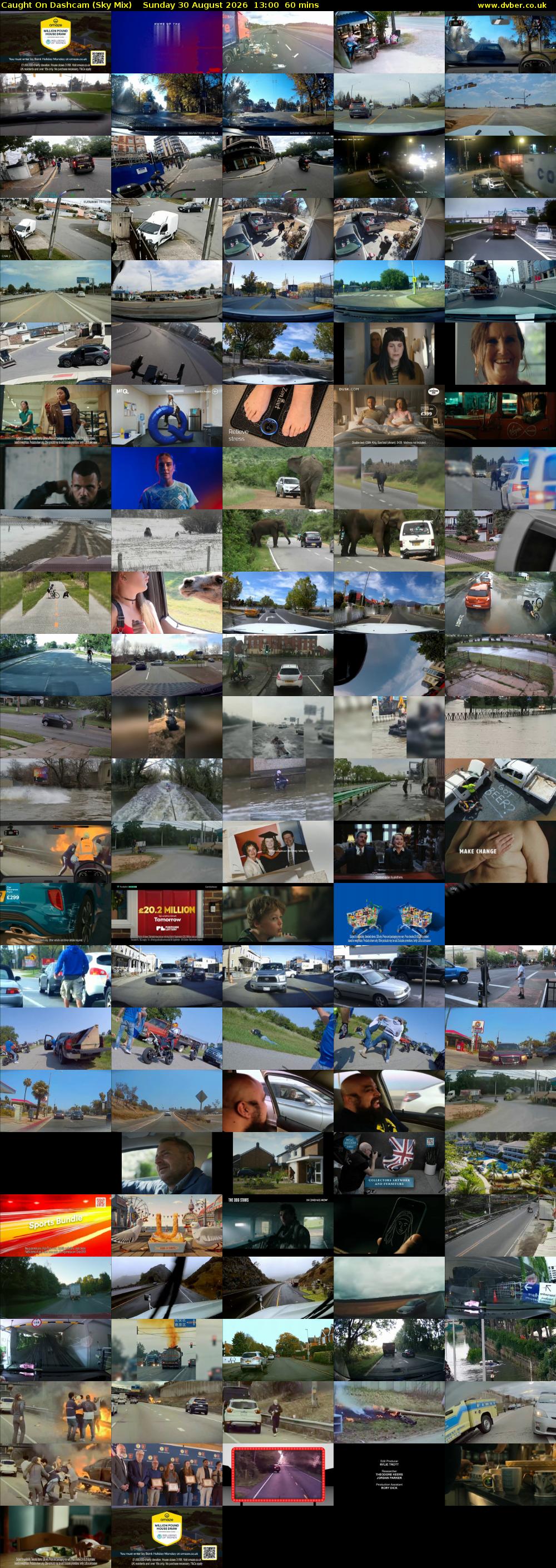 Caught On Dashcam (Sky Mix) Sunday 30 August 2026 13:00 - 14:00