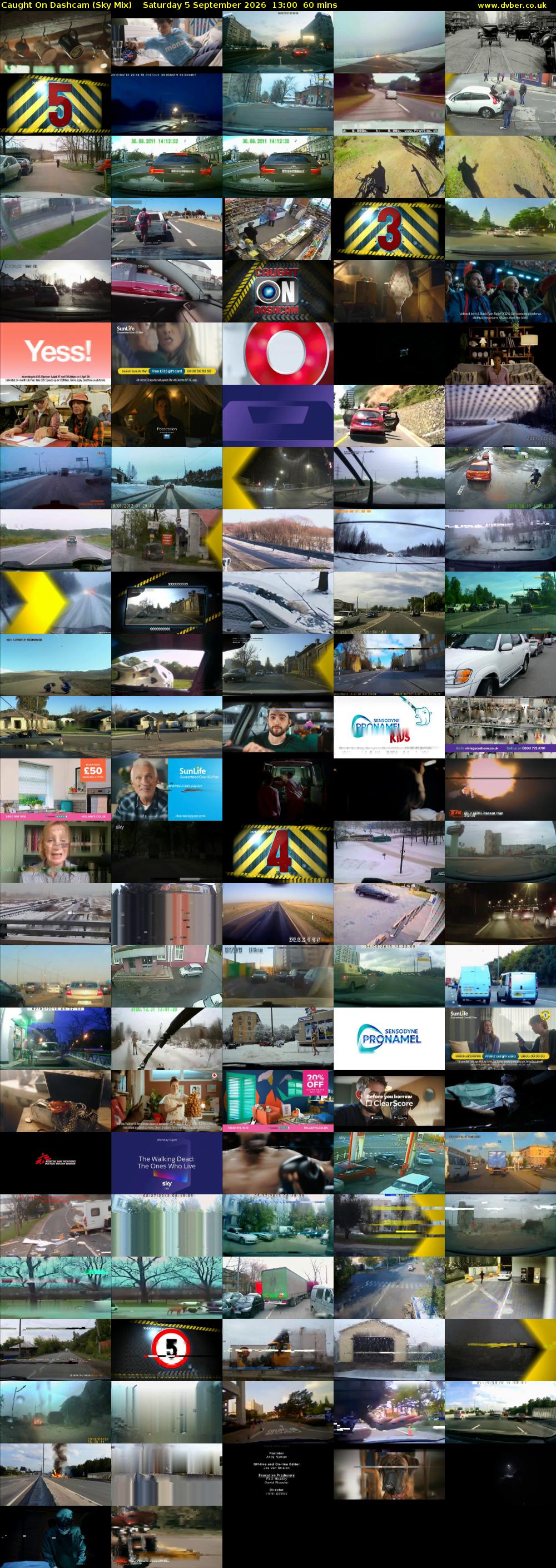 Caught On Dashcam (Sky Mix) Saturday 5 September 2026 13:00 - 14:00
