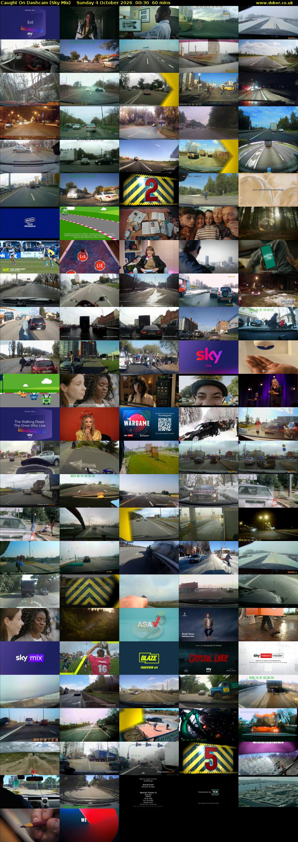 Caught On Dashcam (Sky Mix) Sunday 4 October 2026 00:30 - 01:30