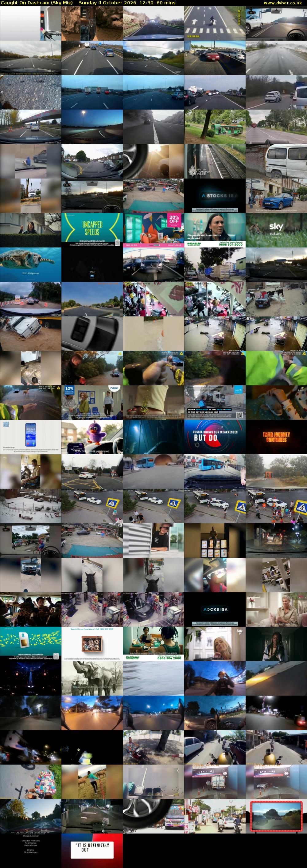 Caught On Dashcam (Sky Mix) Sunday 4 October 2026 12:30 - 13:30