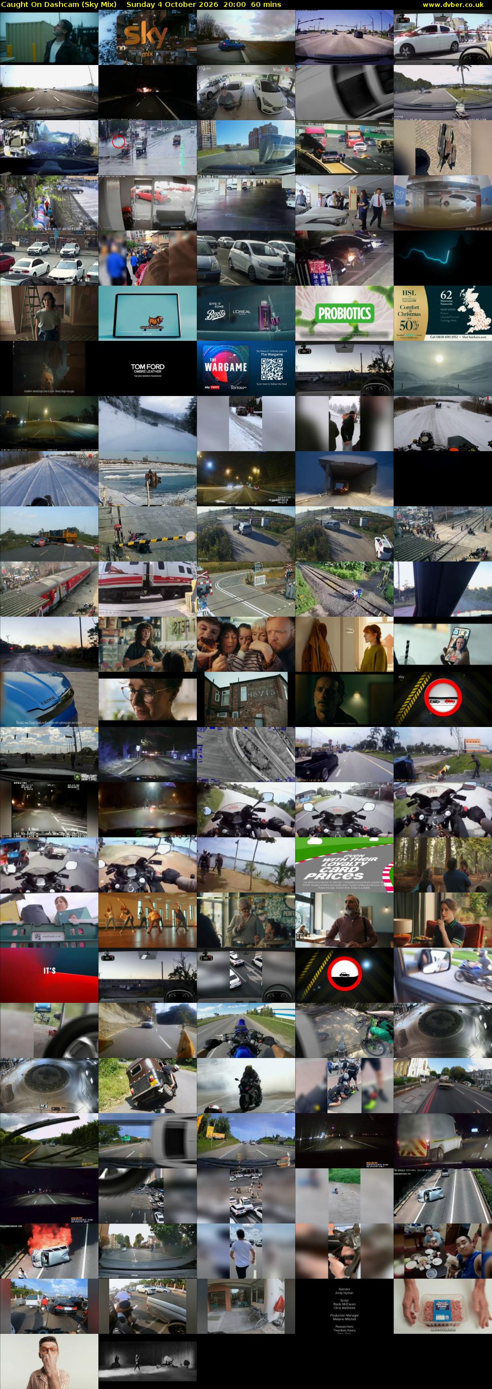 Caught On Dashcam (Sky Mix) Sunday 4 October 2026 20:00 - 21:00