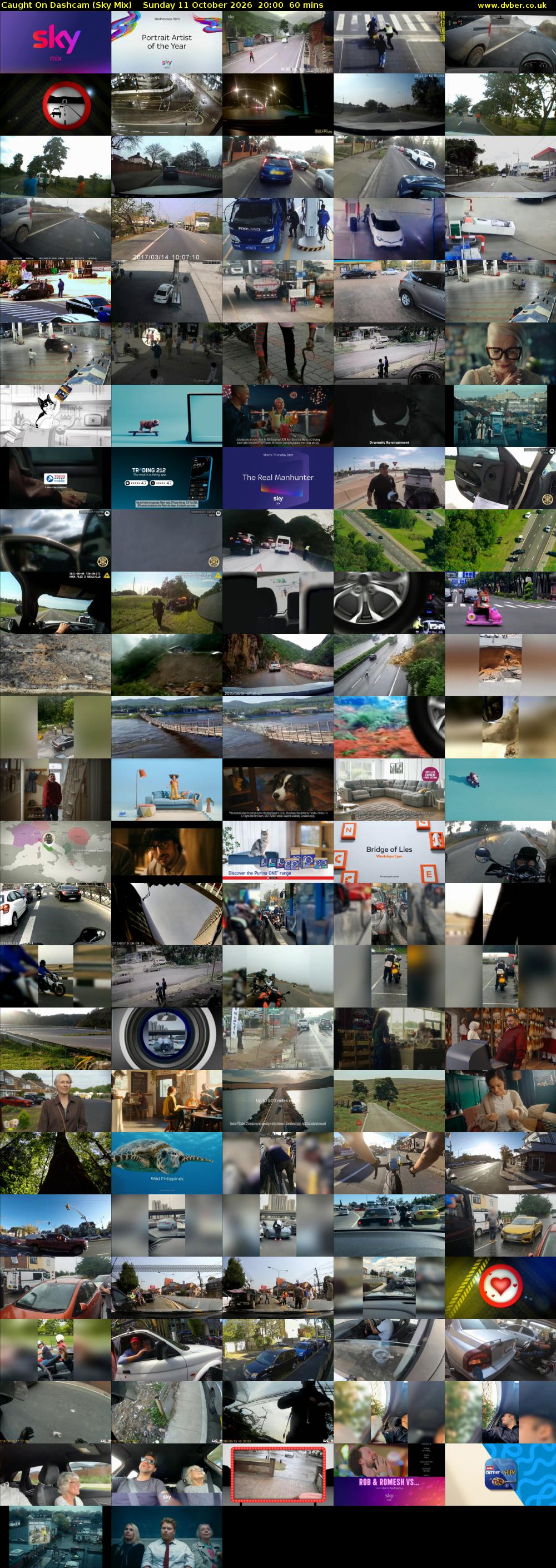 Caught On Dashcam (Sky Mix) Sunday 11 October 2026 20:00 - 21:00