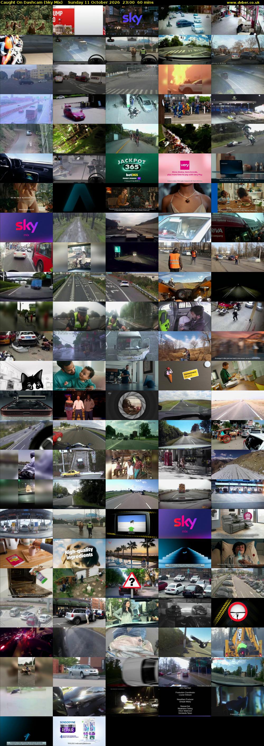 Caught On Dashcam (Sky Mix) Sunday 11 October 2026 23:00 - 00:00