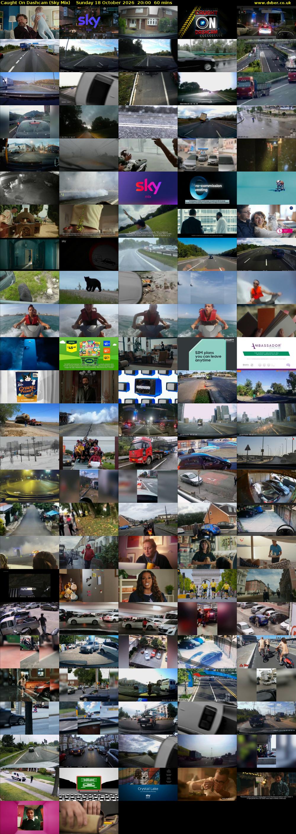 Caught On Dashcam (Sky Mix) Sunday 18 October 2026 20:00 - 21:00