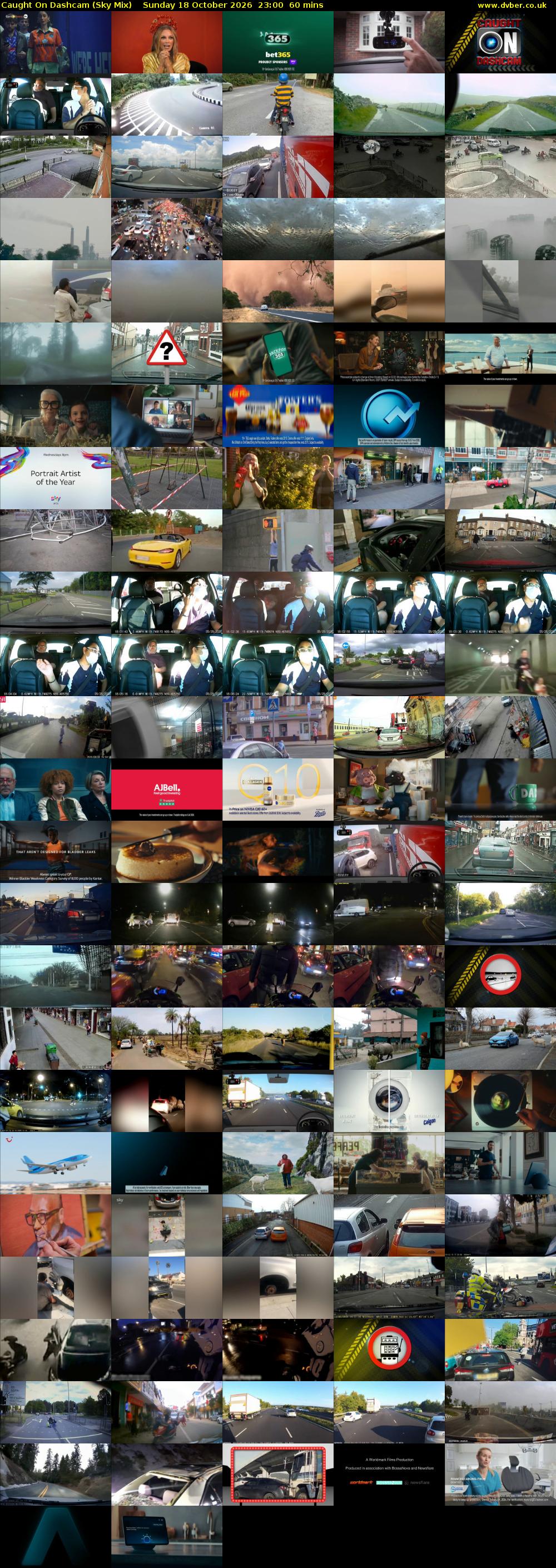 Caught On Dashcam (Sky Mix) Sunday 18 October 2026 23:00 - 00:00