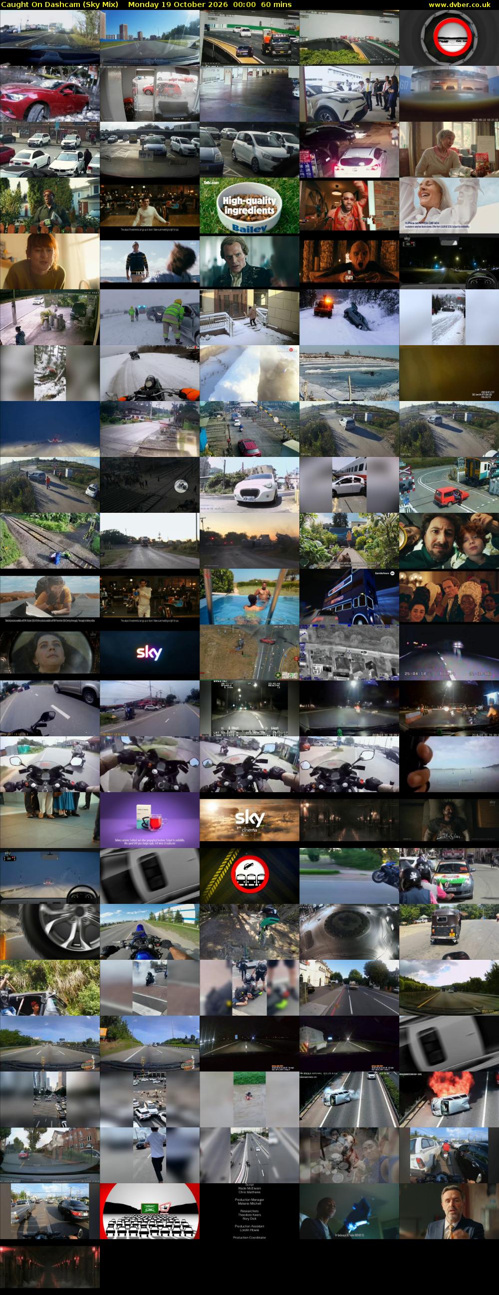 Caught On Dashcam (Sky Mix) Monday 19 October 2026 00:00 - 01:00