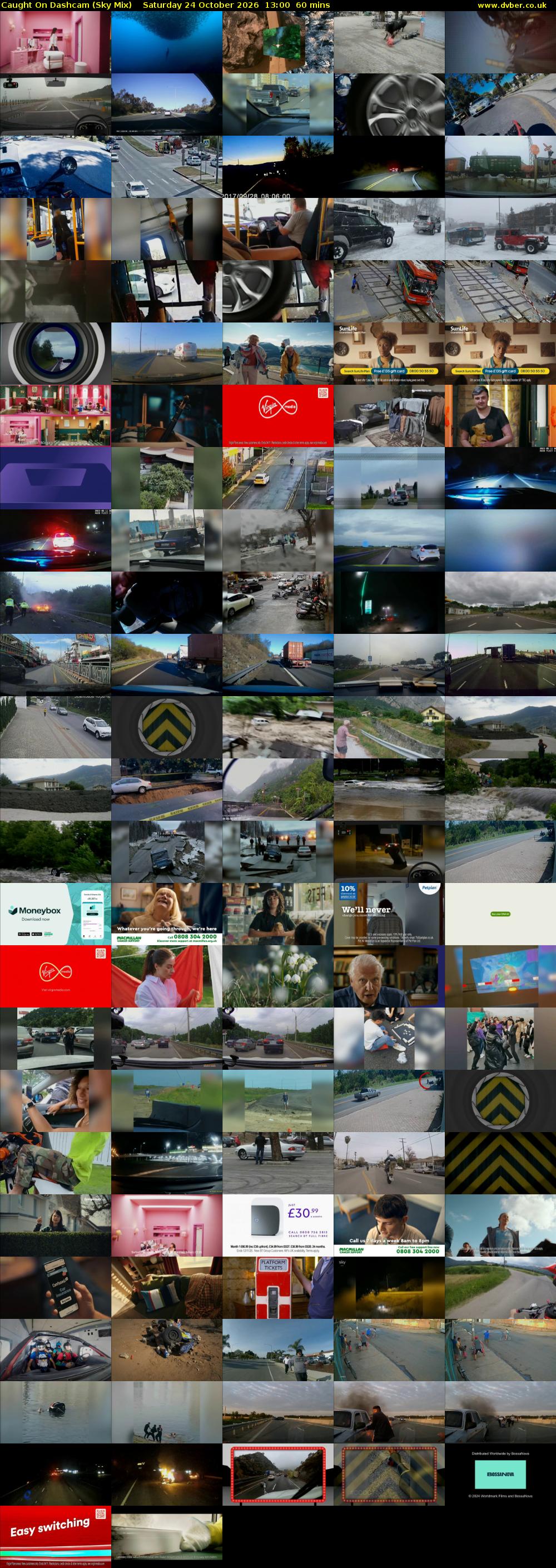 Caught On Dashcam (Sky Mix) Saturday 24 October 2026 13:00 - 14:00