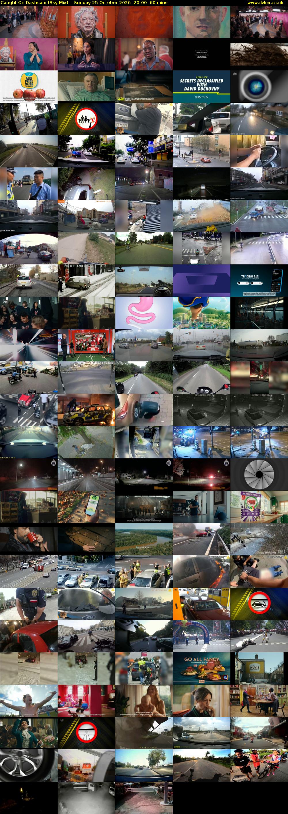Caught On Dashcam (Sky Mix) Sunday 25 October 2026 20:00 - 21:00