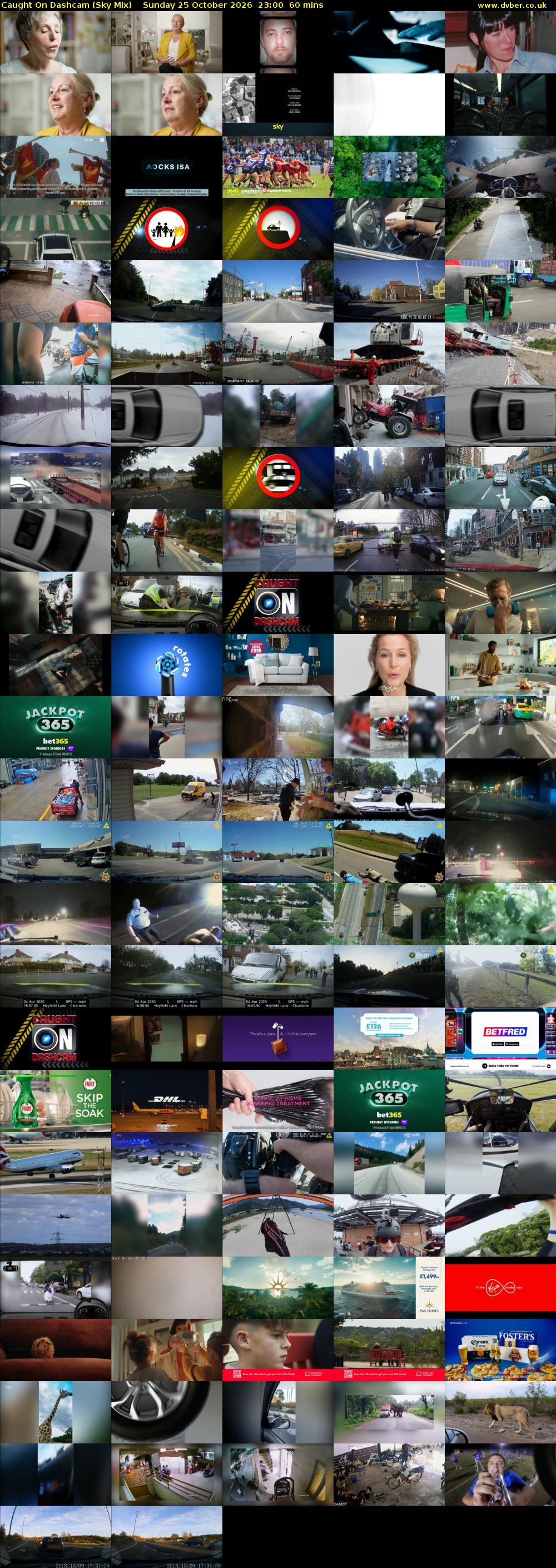 Caught On Dashcam (Sky Mix) Sunday 25 October 2026 23:00 - 00:00