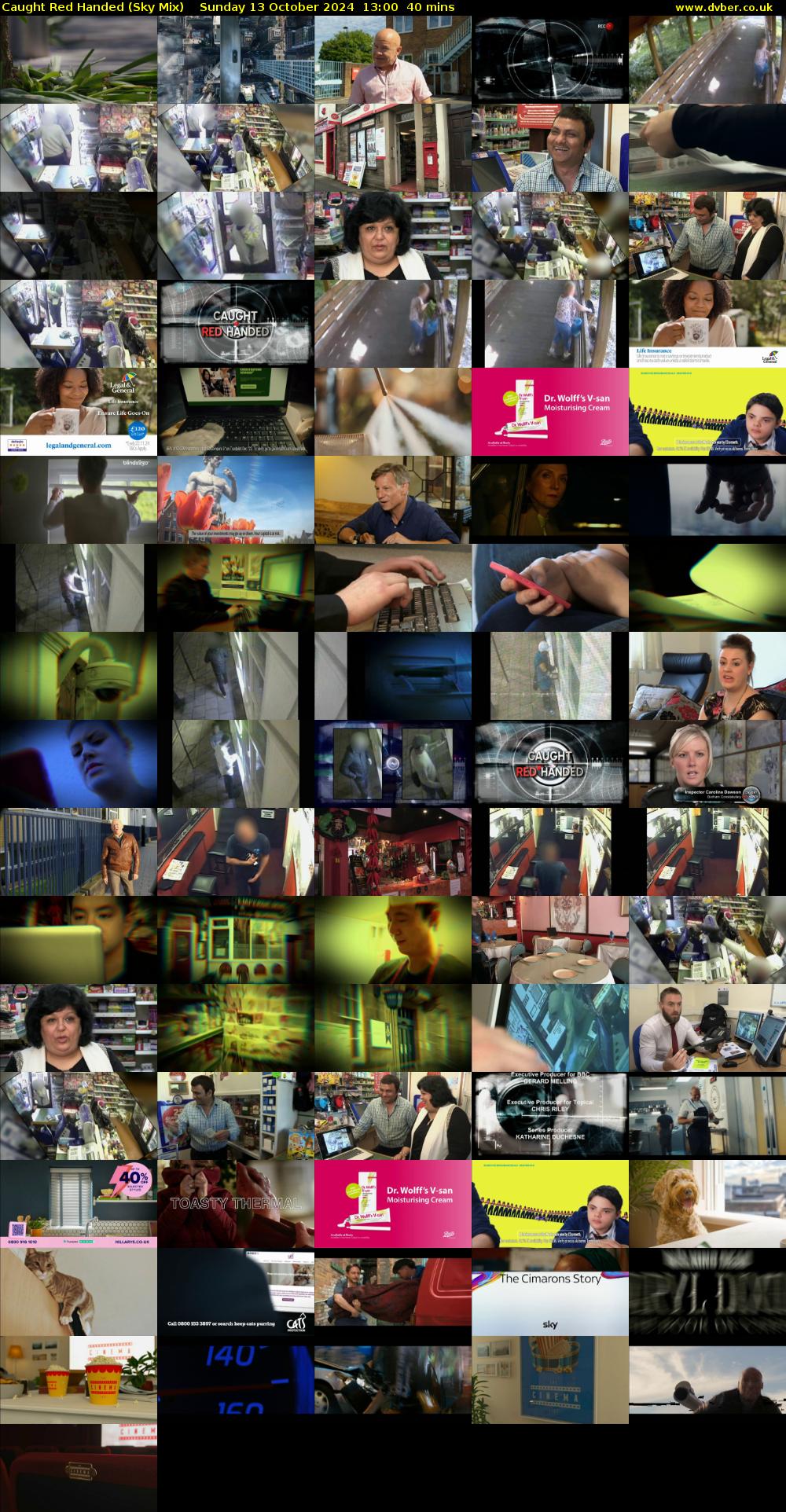 Caught Red Handed (Sky Mix) Sunday 13 October 2024 13:00 - 13:40