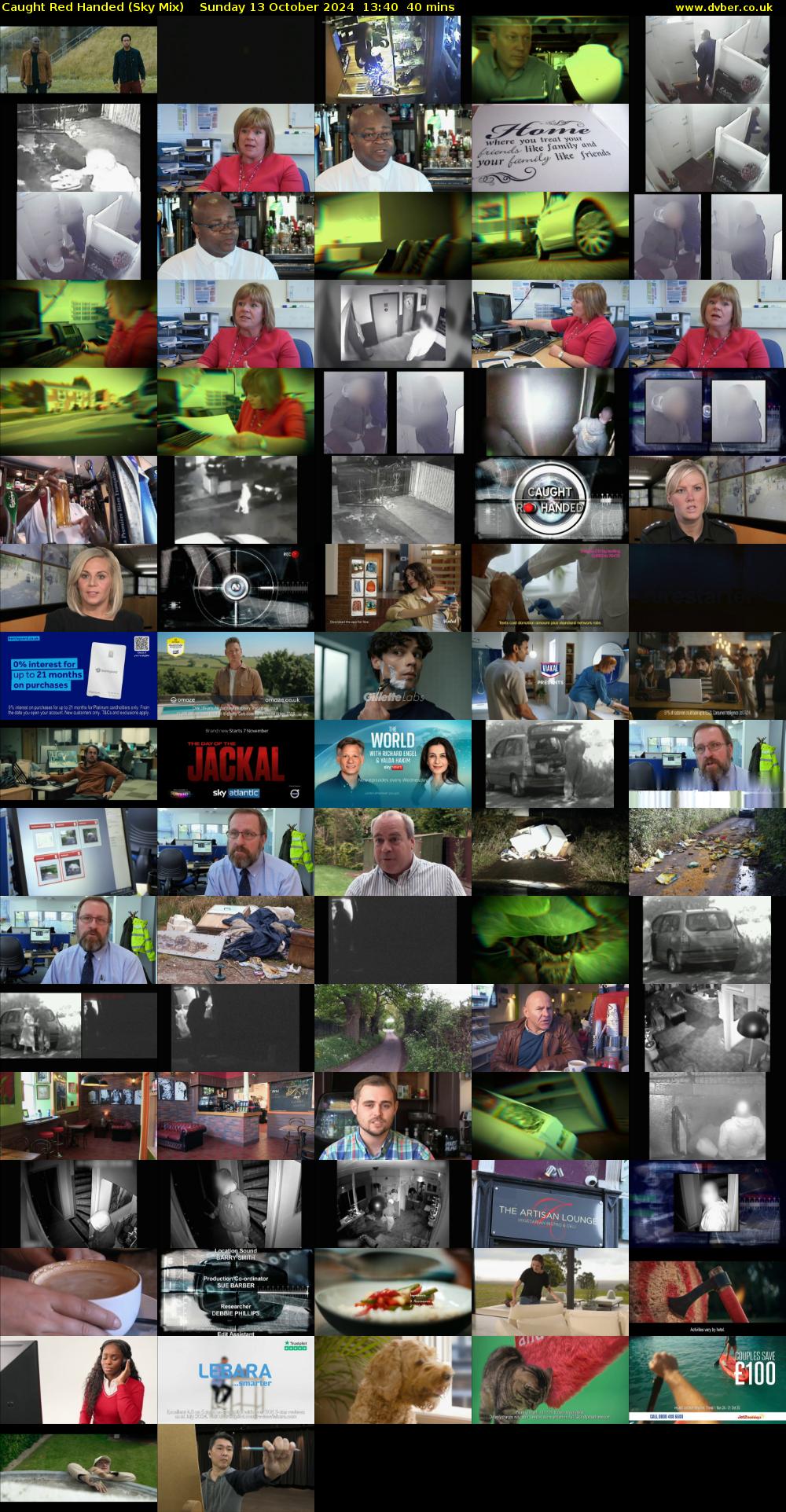 Caught Red Handed (Sky Mix) Sunday 13 October 2024 13:40 - 14:20