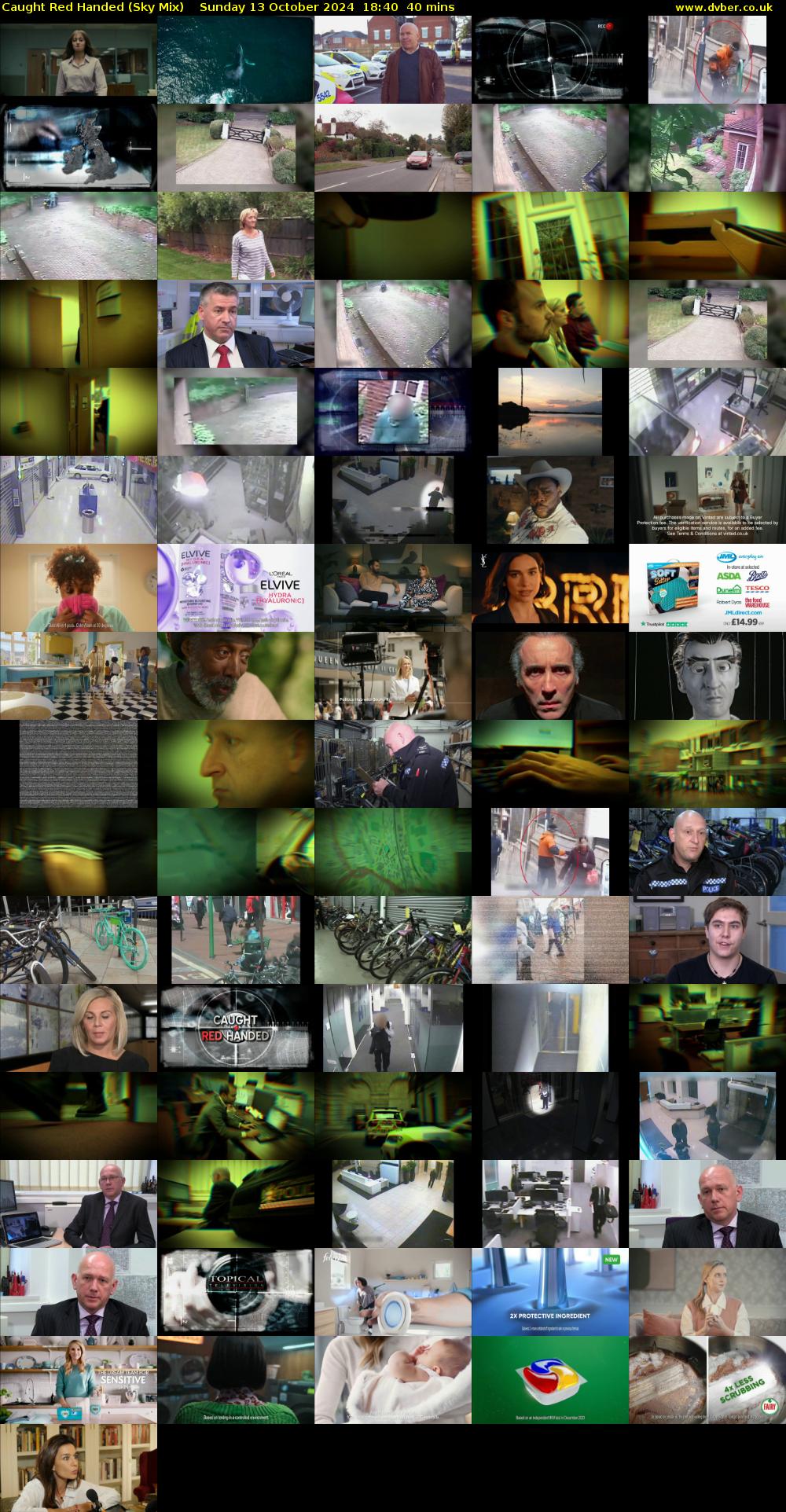 Caught Red Handed (Sky Mix) Sunday 13 October 2024 18:40 - 19:20