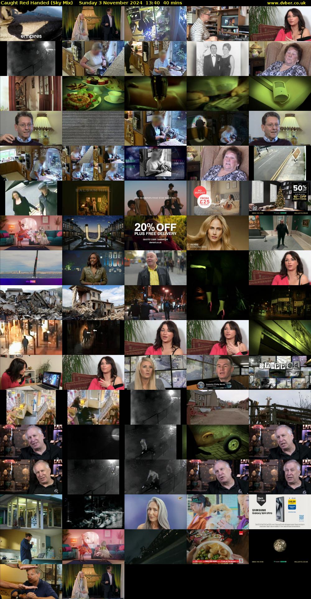 Caught Red Handed (Sky Mix) Sunday 3 November 2024 13:40 - 14:20