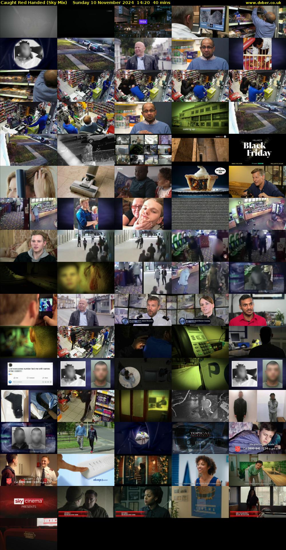 Caught Red Handed (Sky Mix) Sunday 10 November 2024 14:20 - 15:00