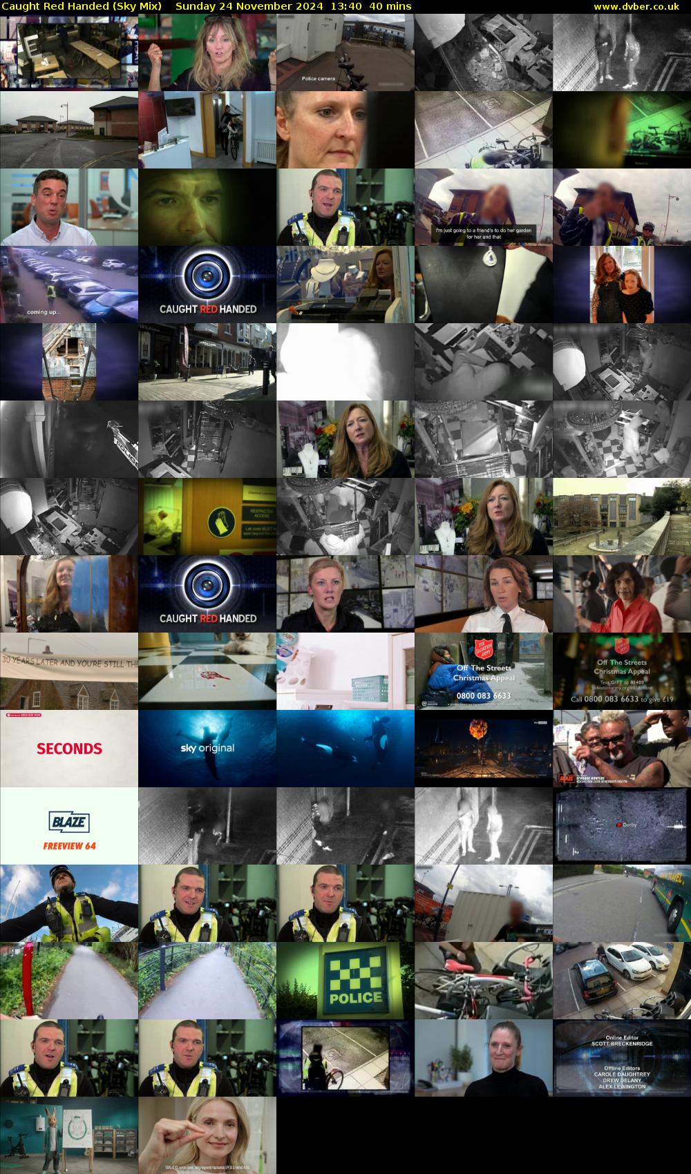Caught Red Handed (Sky Mix) Sunday 24 November 2024 13:40 - 14:20