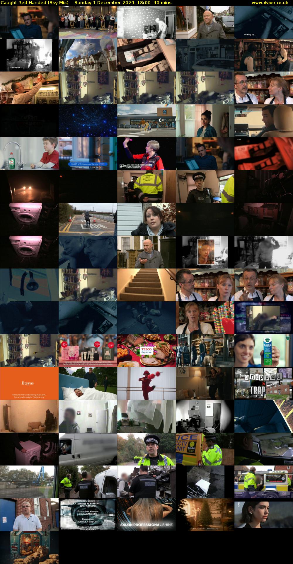 Caught Red Handed (Sky Mix) Sunday 1 December 2024 18:00 - 18:40