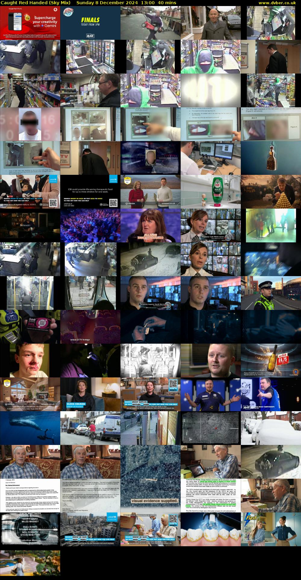 Caught Red Handed (Sky Mix) Sunday 8 December 2024 13:00 - 13:40