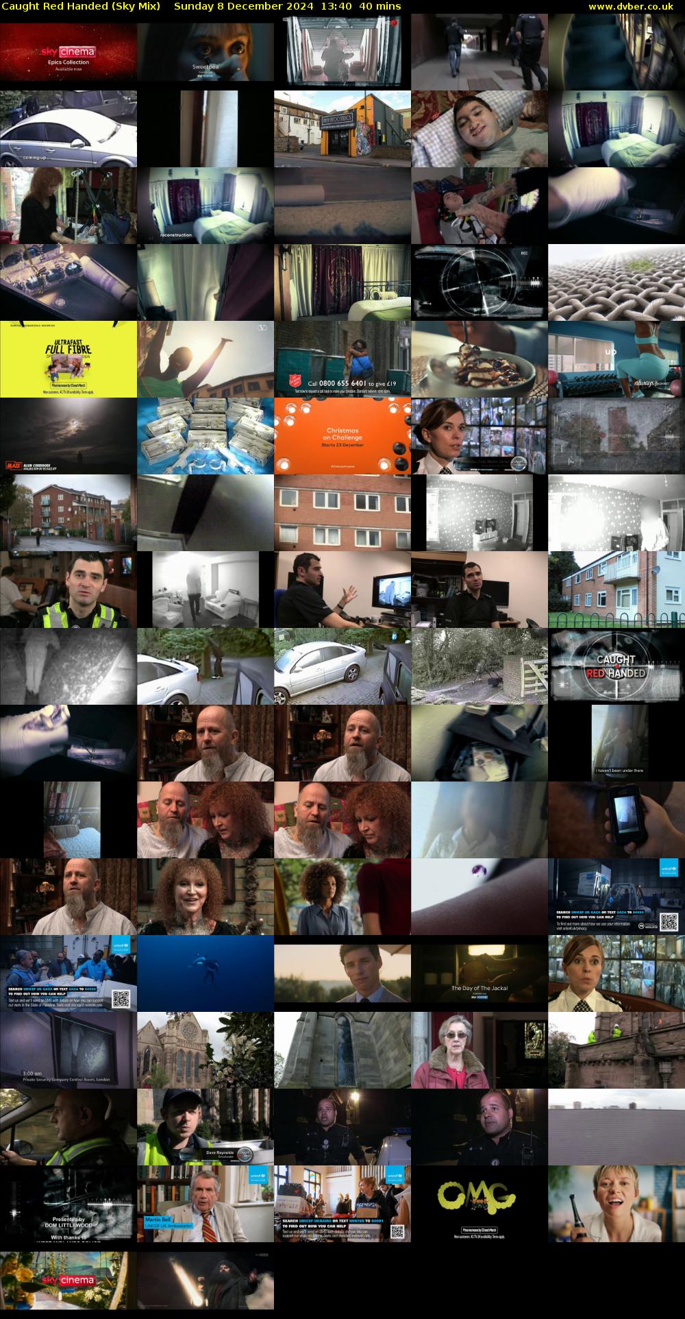 Caught Red Handed (Sky Mix) Sunday 8 December 2024 13:40 - 14:20