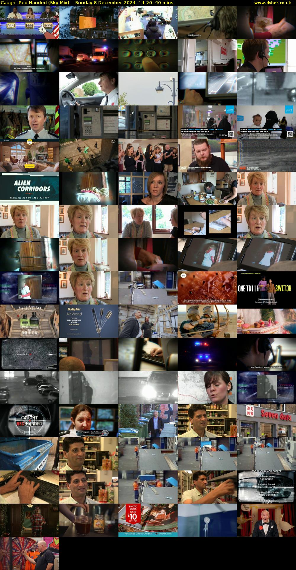 Caught Red Handed (Sky Mix) Sunday 8 December 2024 14:20 - 15:00