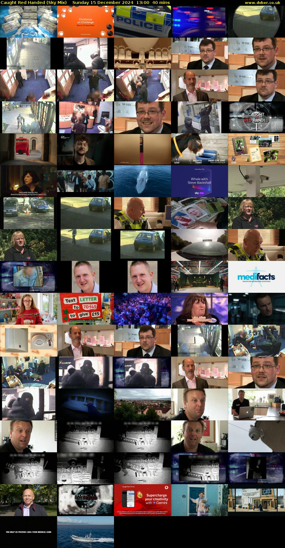 Caught Red Handed (Sky Mix) Sunday 15 December 2024 13:00 - 13:40