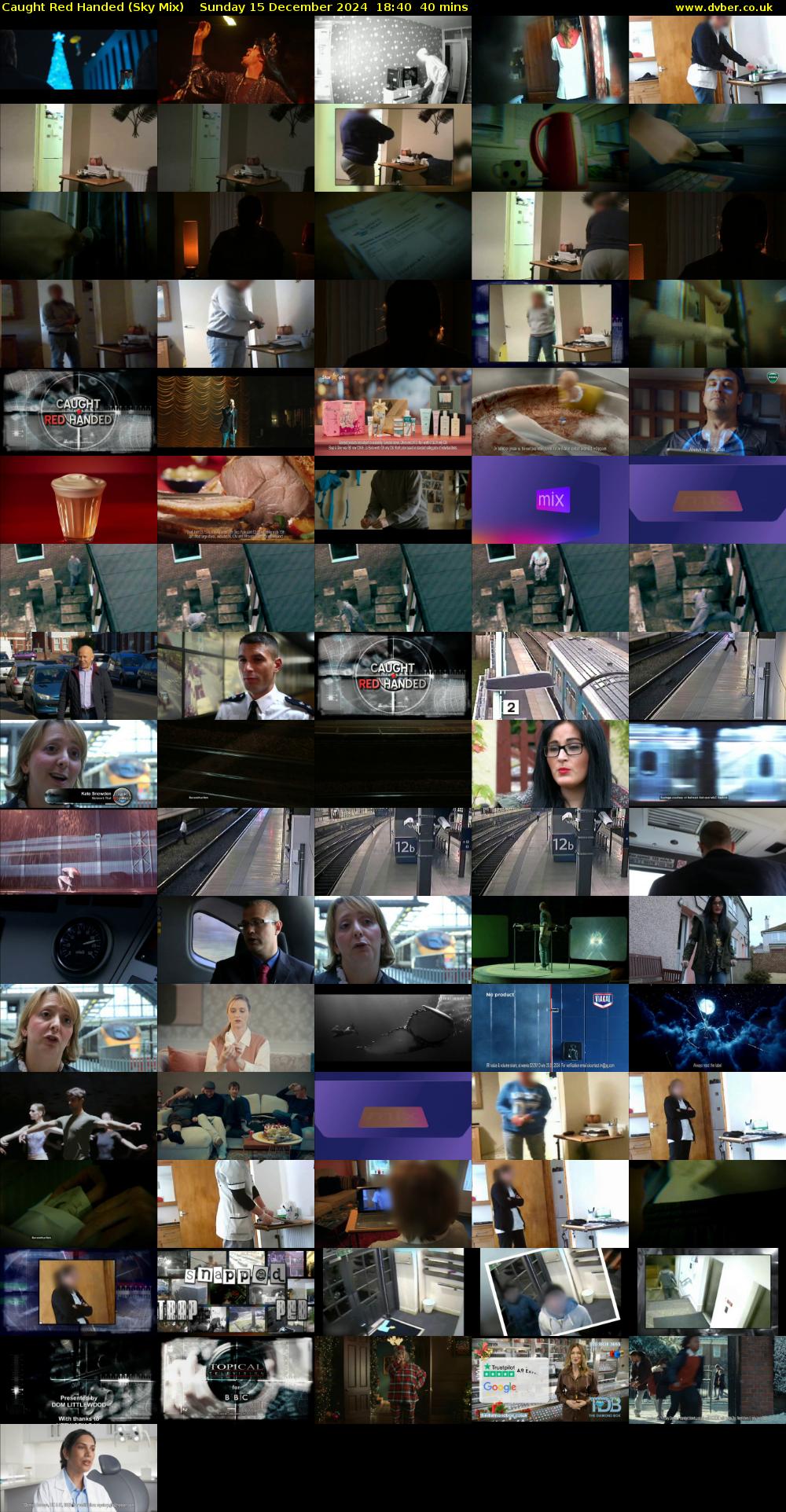 Caught Red Handed (Sky Mix) Sunday 15 December 2024 18:40 - 19:20