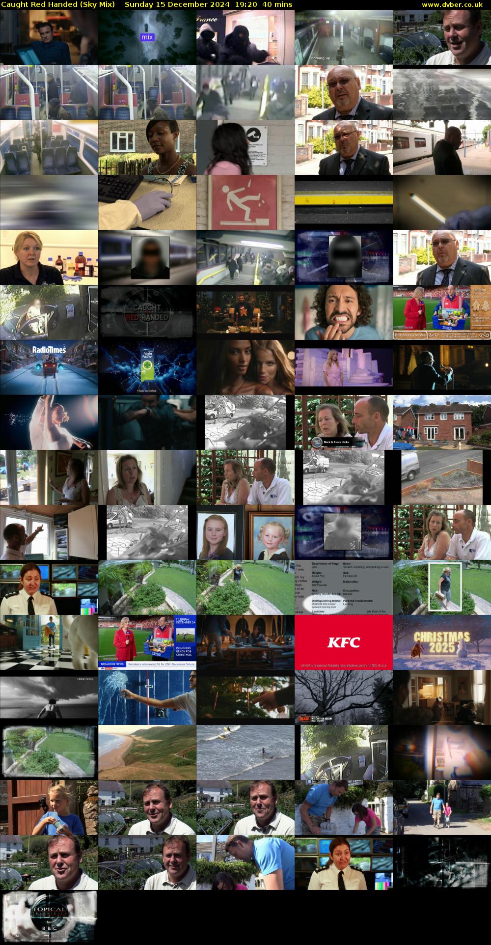 Caught Red Handed (Sky Mix) Sunday 15 December 2024 19:20 - 20:00