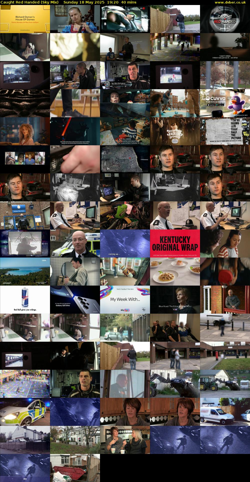 Caught Red Handed (Sky Mix) Sunday 18 May 2025 19:20 - 20:00