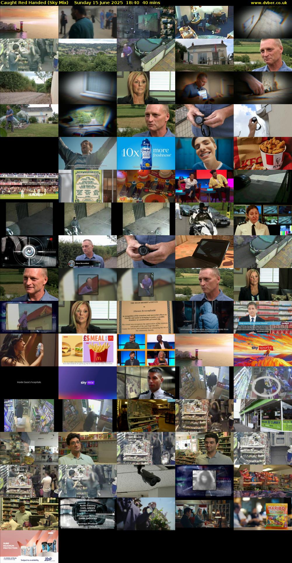 Caught Red Handed (Sky Mix) Sunday 15 June 2025 18:40 - 19:20