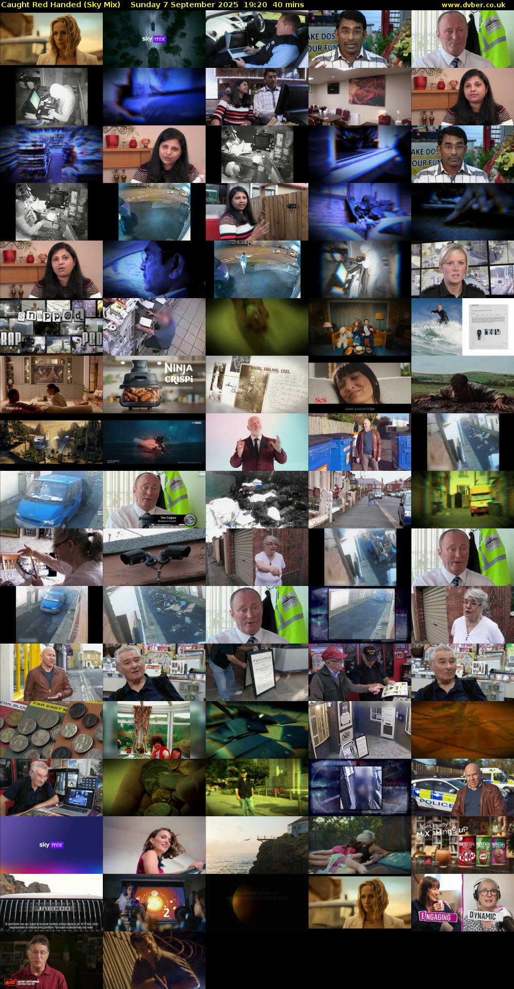 Caught Red Handed (Sky Mix) Sunday 7 September 2025 19:20 - 20:00