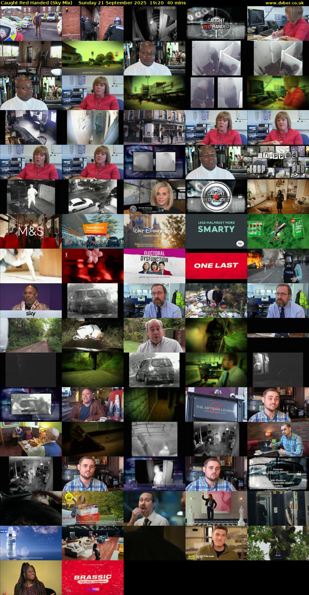 Caught Red Handed (Sky Mix) Sunday 21 September 2025 19:20 - 20:00