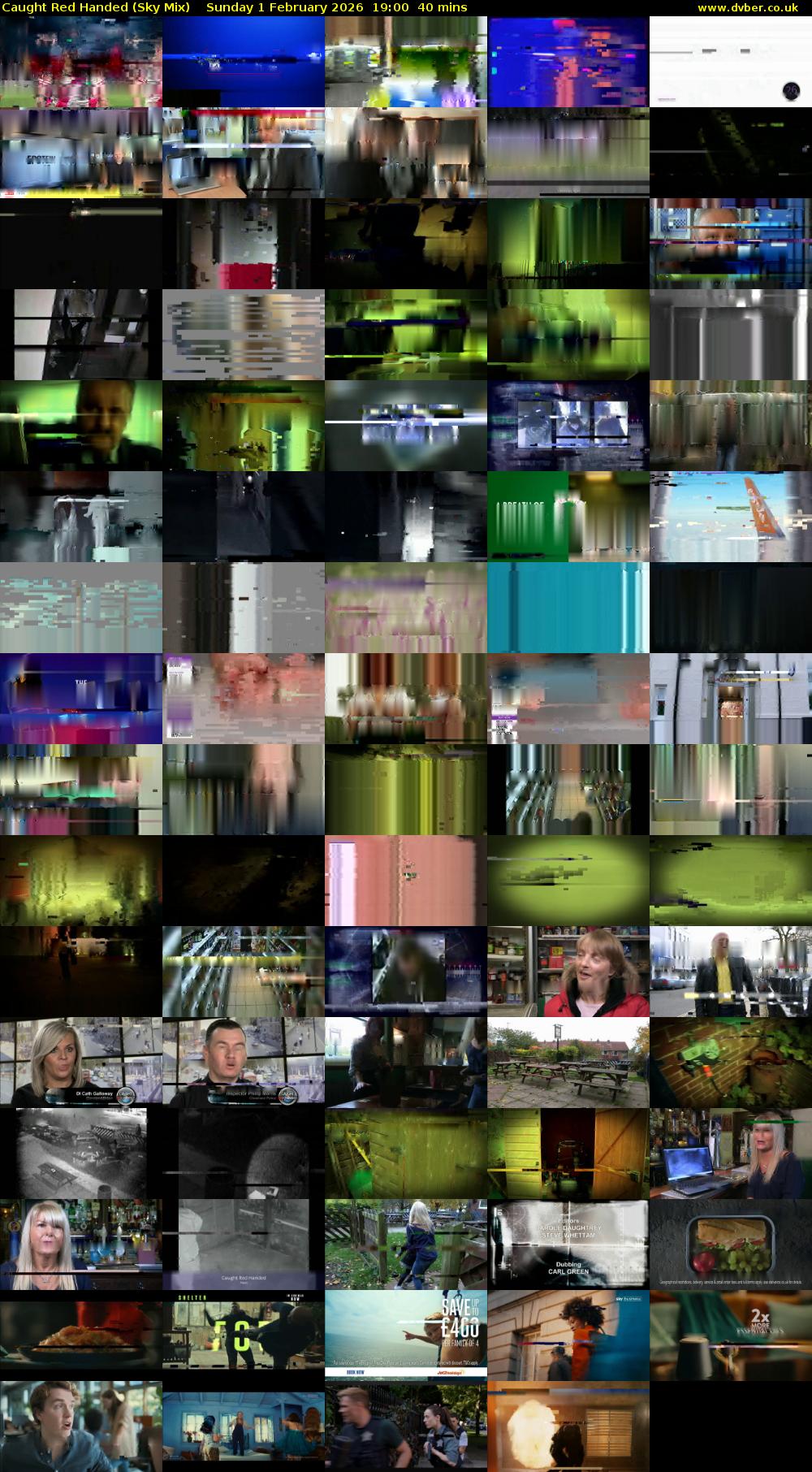 Caught Red Handed (Sky Mix) Sunday 1 February 2026 19:00 - 19:40
