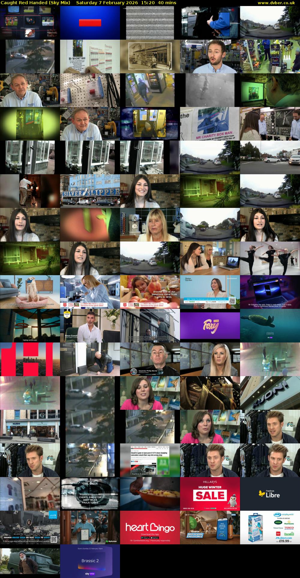 Caught Red Handed (Sky Mix) Saturday 7 February 2026 15:20 - 16:00