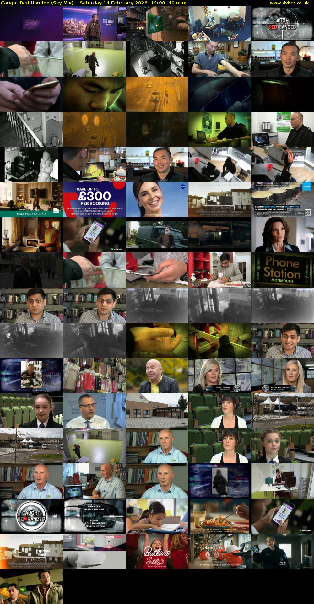 Caught Red Handed (Sky Mix) Saturday 14 February 2026 14:00 - 14:40