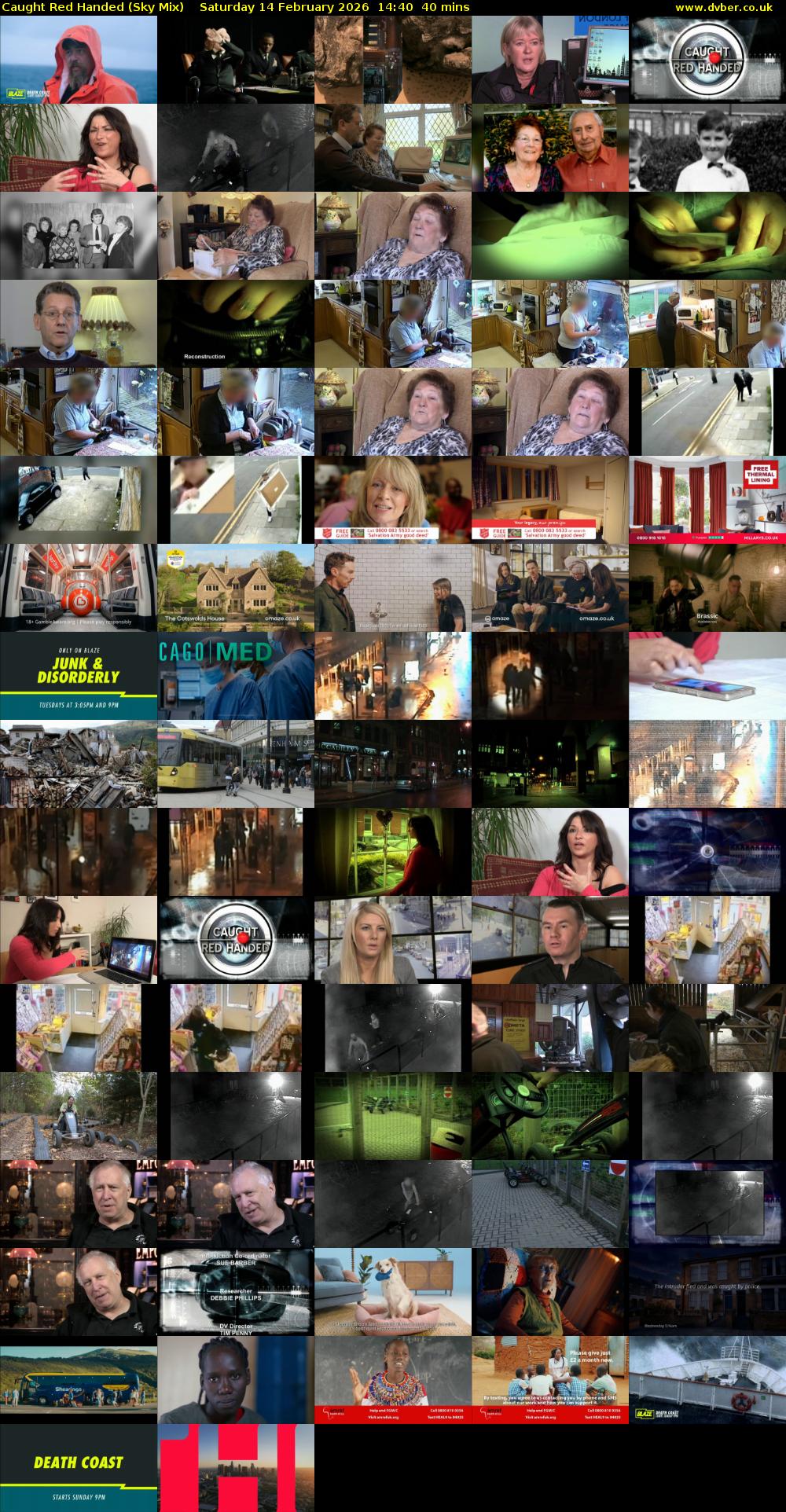 Caught Red Handed (Sky Mix) Saturday 14 February 2026 14:40 - 15:20