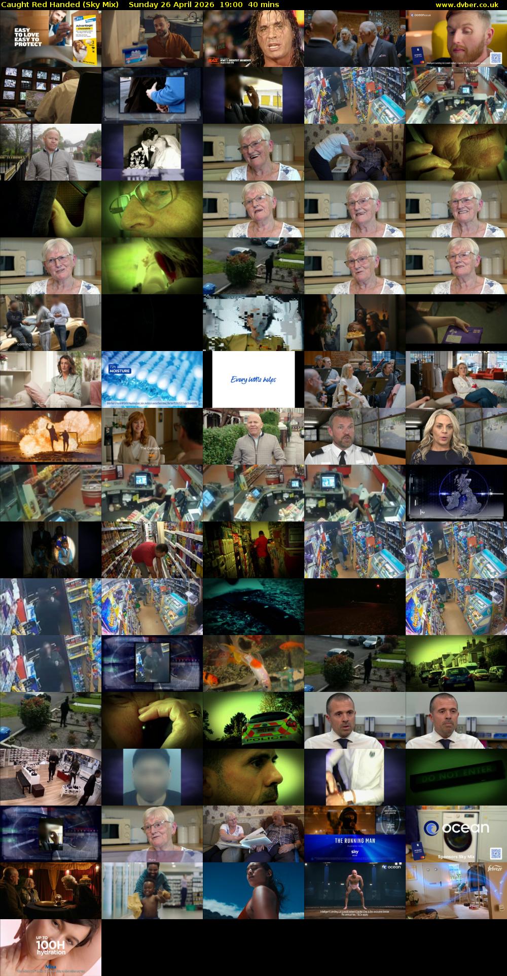 Caught Red Handed (Sky Mix) Sunday 26 April 2026 19:00 - 19:40