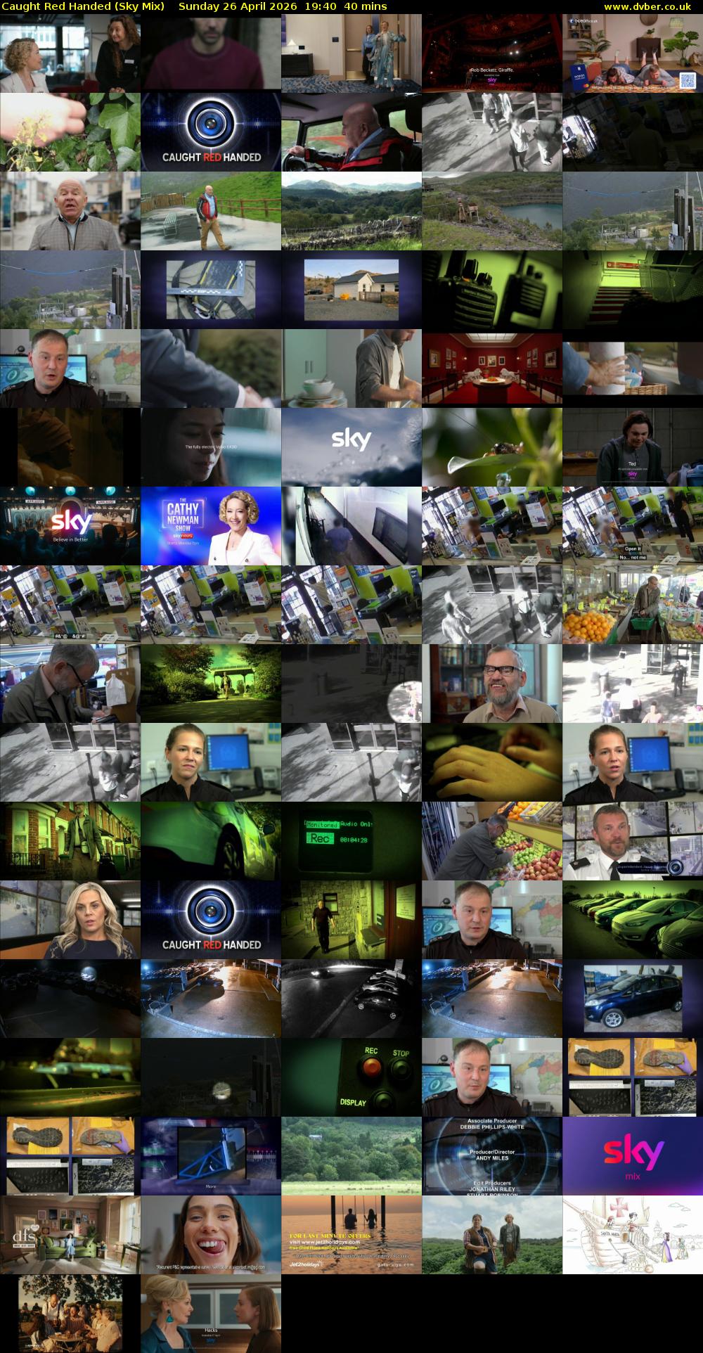 Caught Red Handed (Sky Mix) Sunday 26 April 2026 19:40 - 20:20