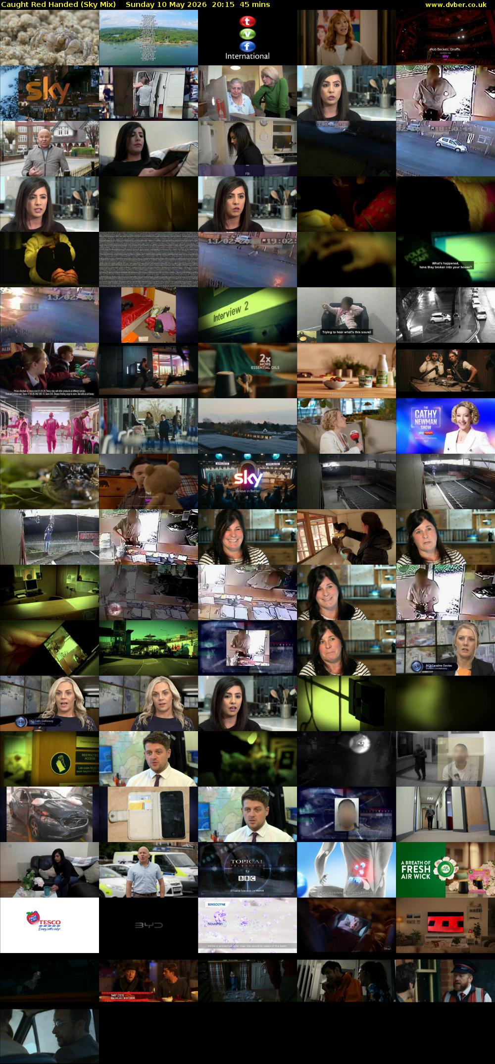 Caught Red Handed (Sky Mix) Sunday 10 May 2026 20:15 - 21:00