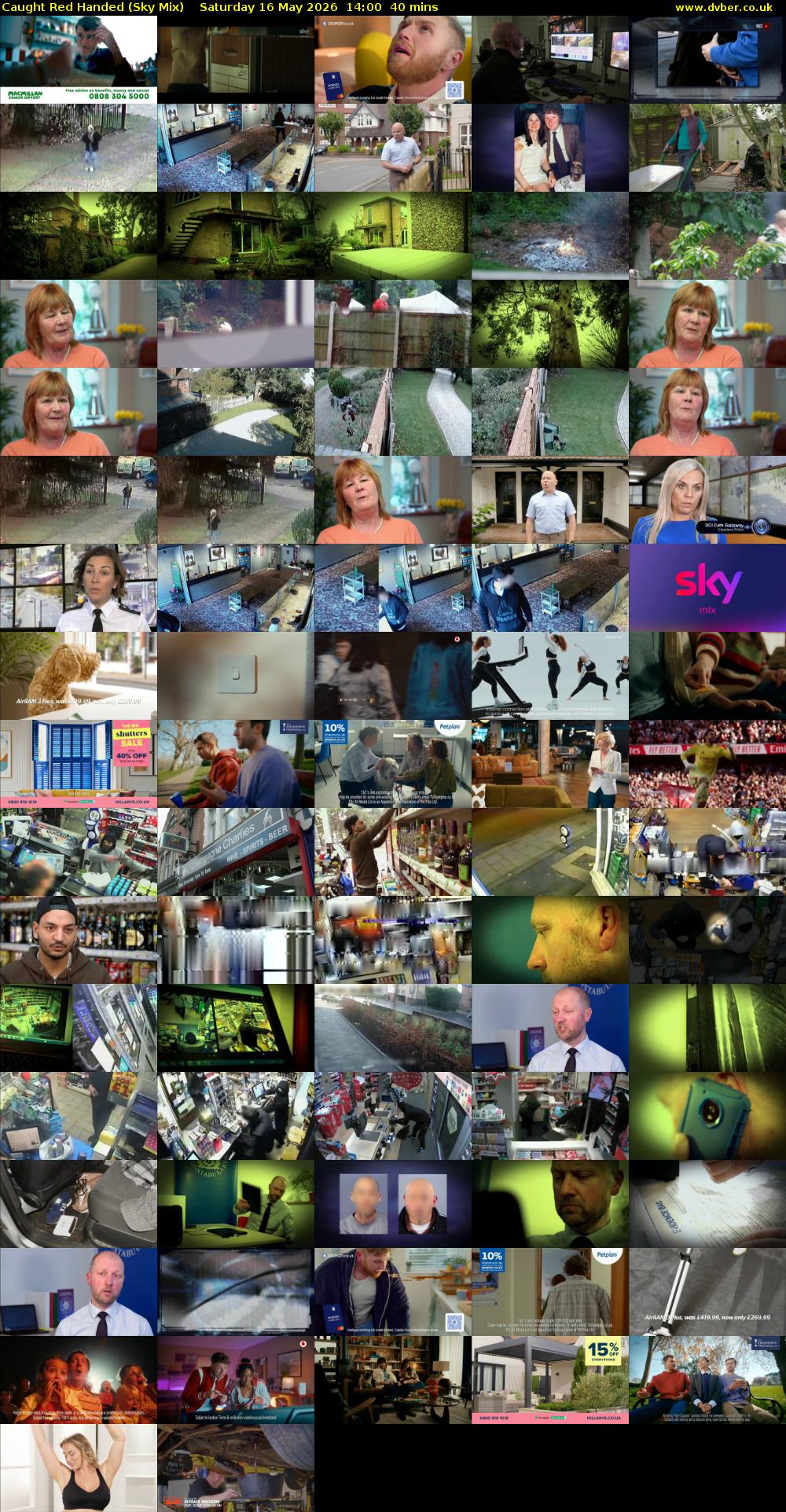 Caught Red Handed (Sky Mix) Saturday 16 May 2026 14:00 - 14:40