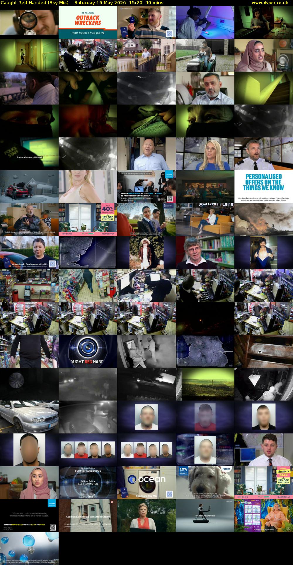 Caught Red Handed (Sky Mix) Saturday 16 May 2026 15:20 - 16:00