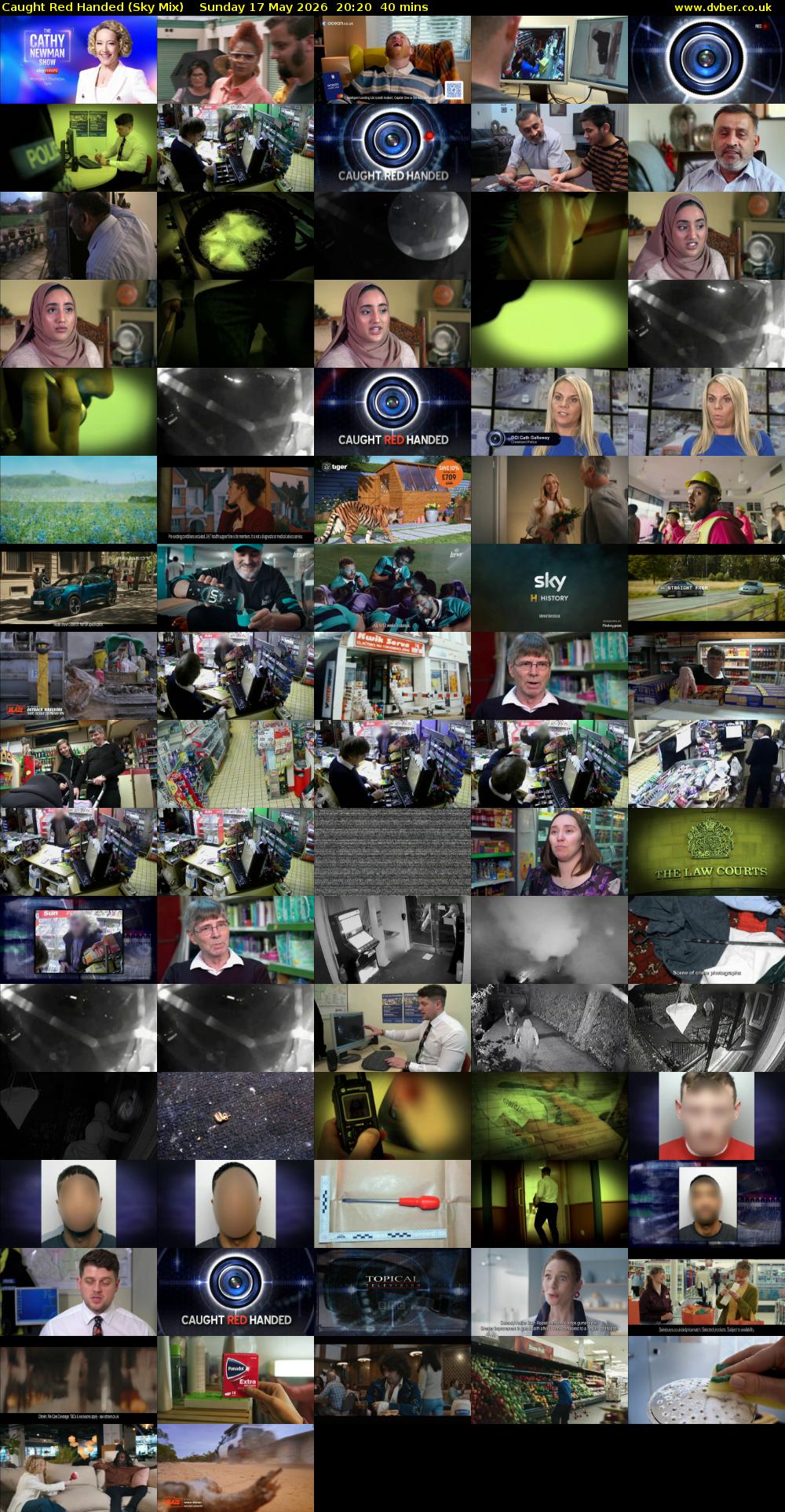Caught Red Handed (Sky Mix) Sunday 17 May 2026 20:20 - 21:00