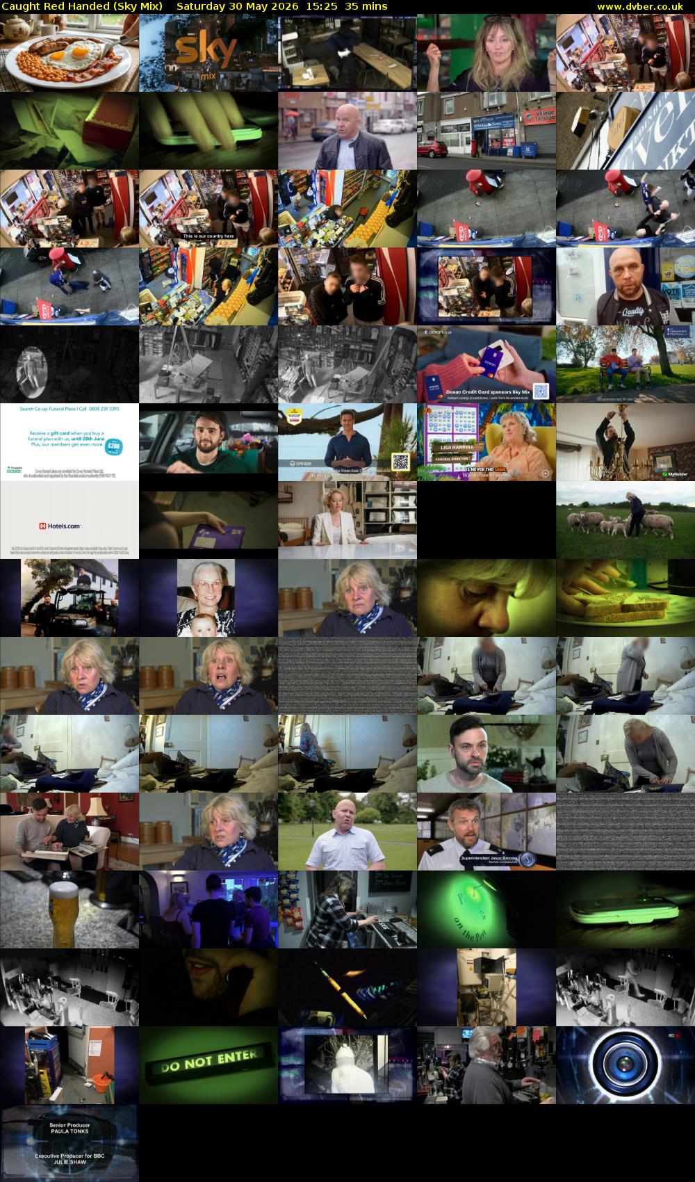 Caught Red Handed (Sky Mix) Saturday 30 May 2026 15:25 - 16:00