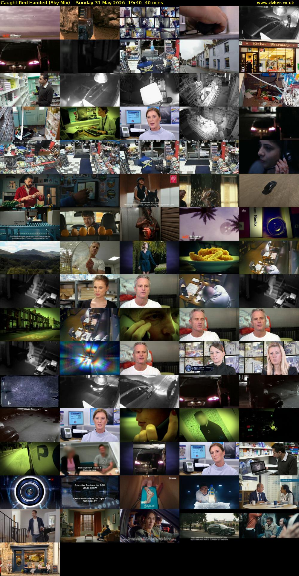 Caught Red Handed (Sky Mix) Sunday 31 May 2026 19:40 - 20:20