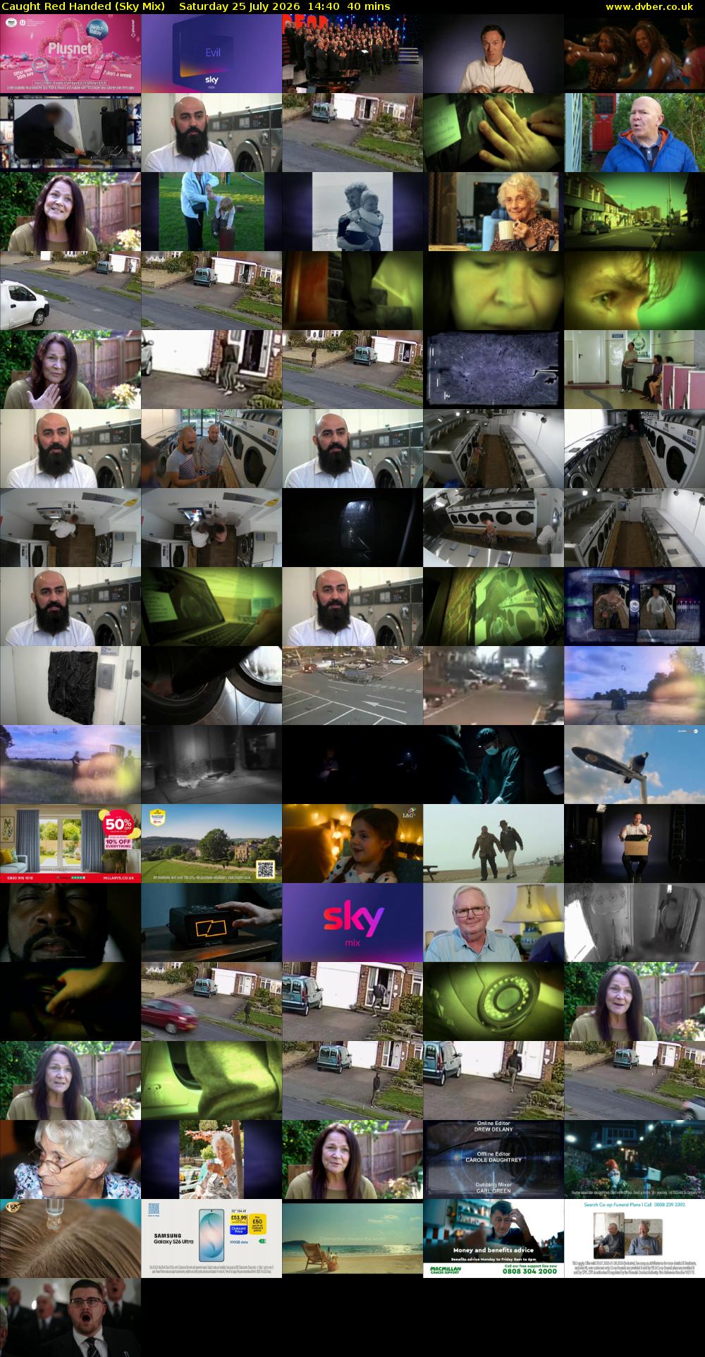 Caught Red Handed (Sky Mix) Saturday 25 July 2026 14:40 - 15:20